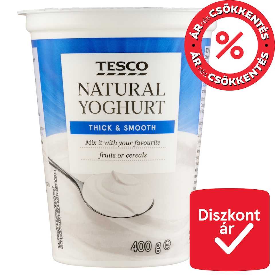 Tesco natúr joghurt 400 g 