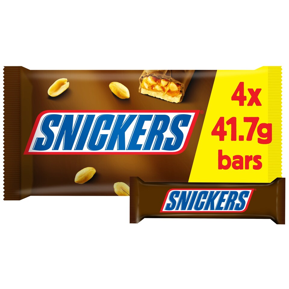 Snickers Milk Chocolate Bars Multipack Chocolate 4x41.7g