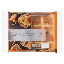 Tesco Finest Hot Cross Buns - 4 St Clements