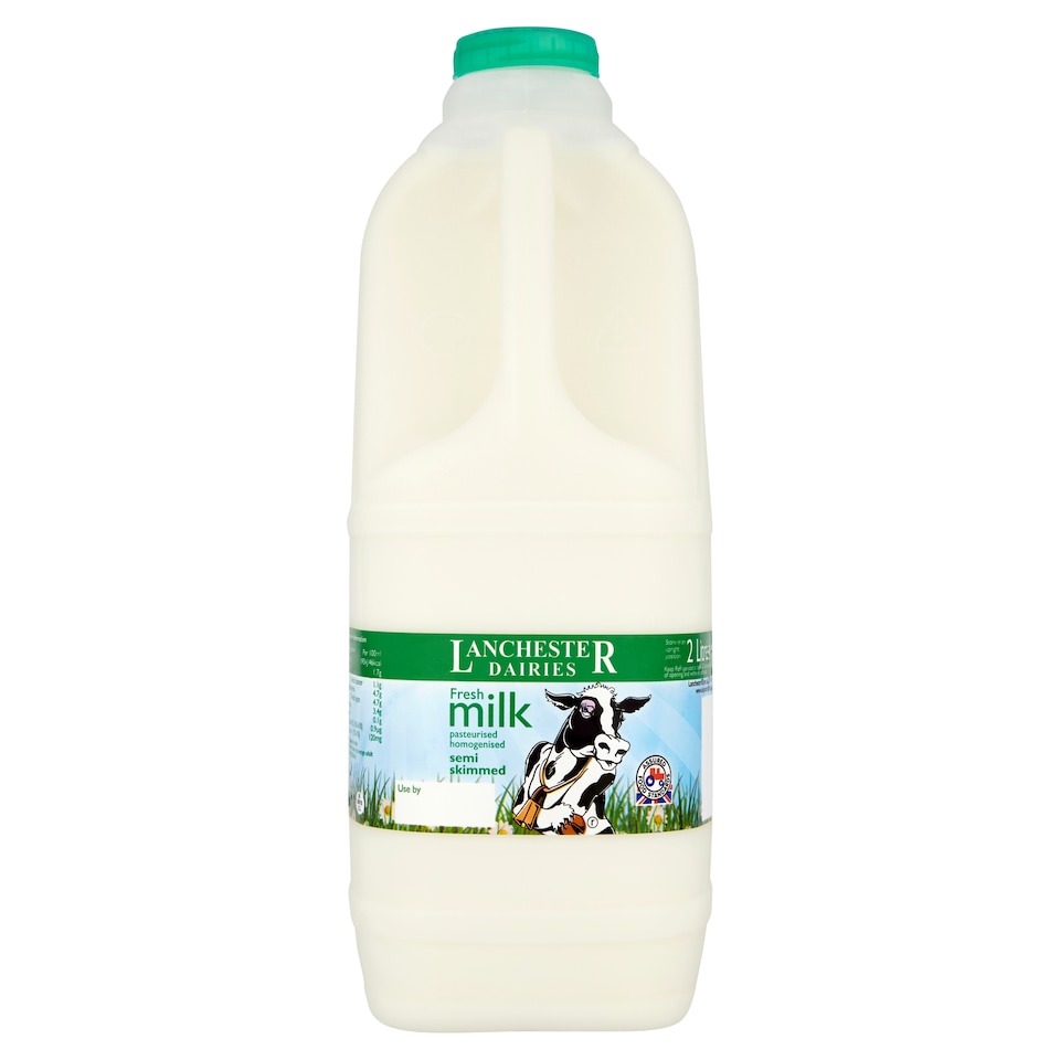 Lanchester Dairy Semi Skimmed Milk 2 Litre