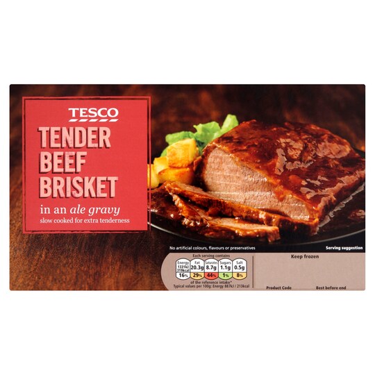 Tesco Simply Beef Brisket In Ale Gravy 600G Tesco Groceries