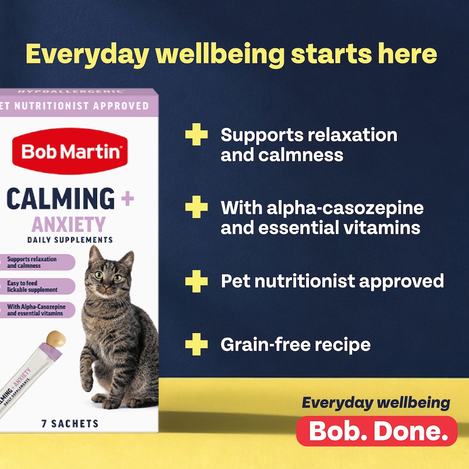 image 1 of  Bob Martin Calming + anxiety Daily supplements 7 sachets 105G