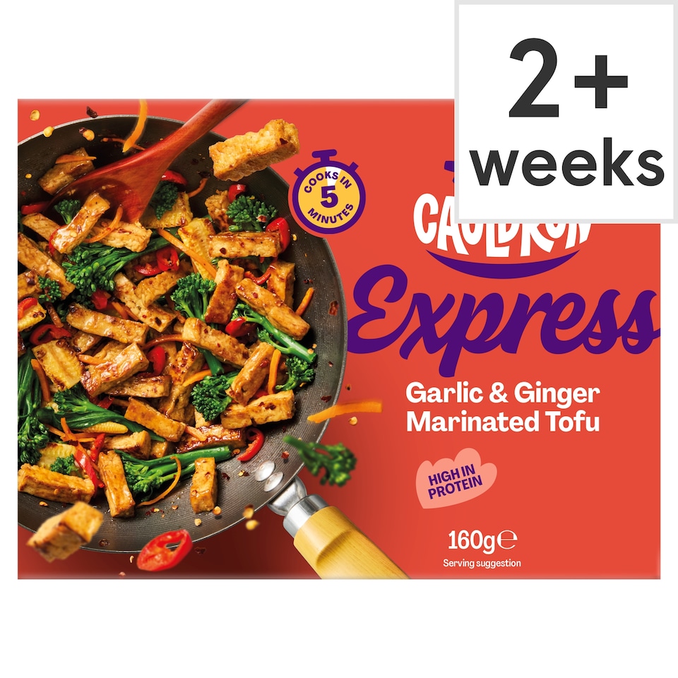 image 1 of Cauldron Garlic & Ginger Express Organic Marinated Tofu 160g