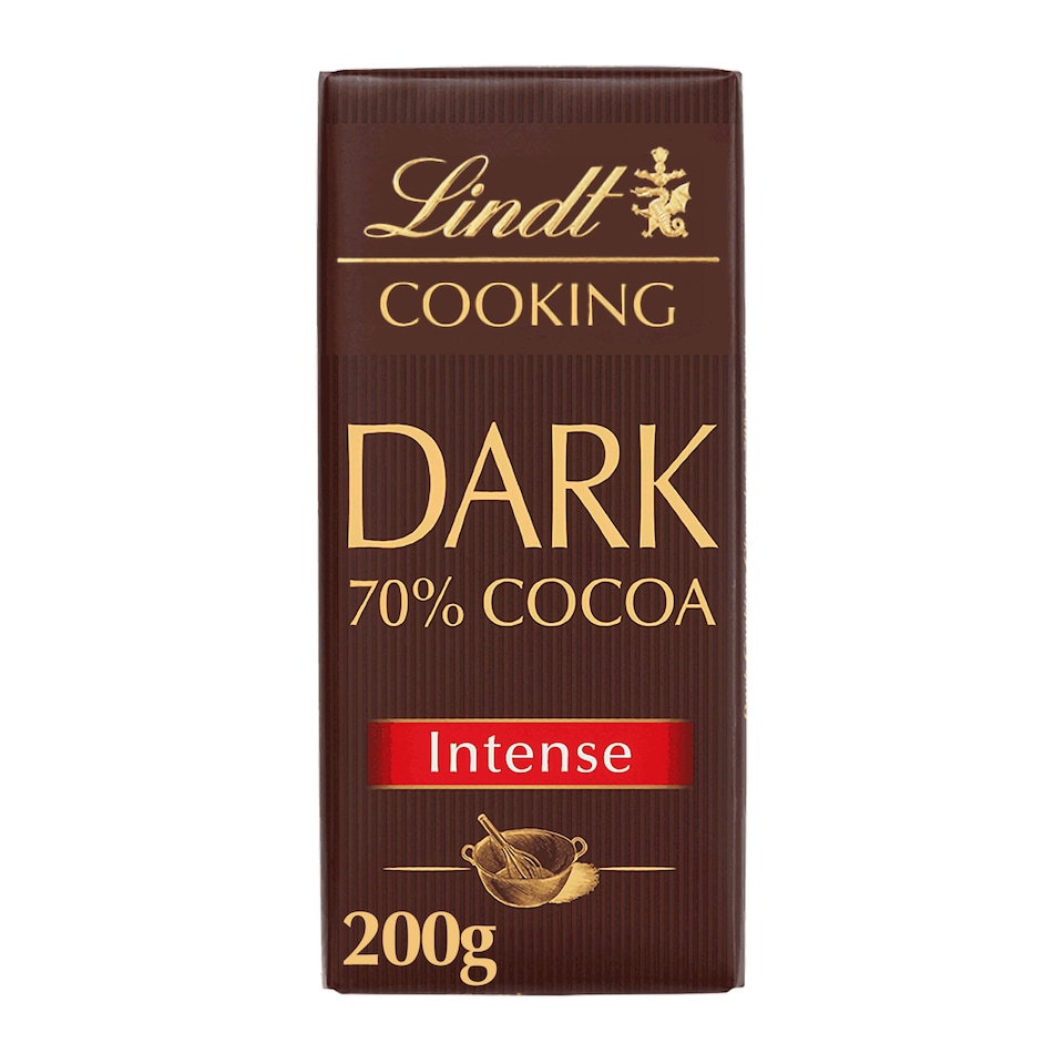 Lindt 70% Dark Ntense Cooking Chocolate 200G