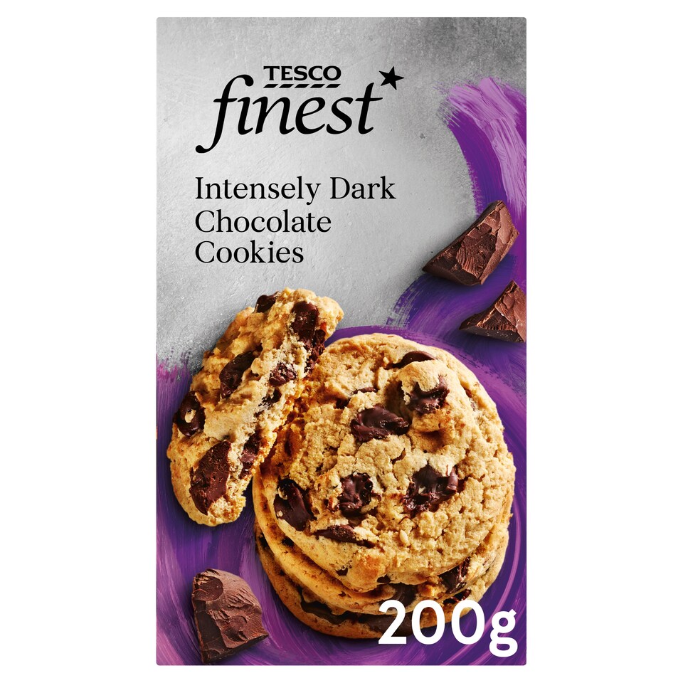 Tesco Finest Intensely Dark Chocolate Cookie 200G