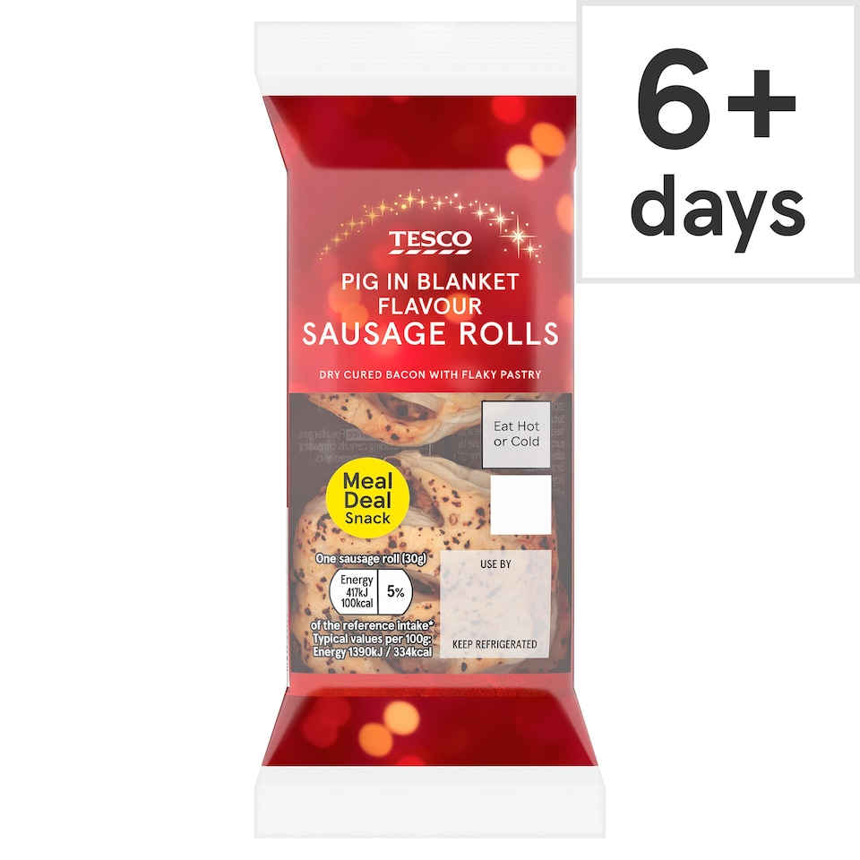 Tesco Pigs In Blanket Sausage Rolls 60g