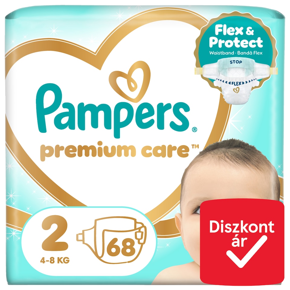 image 1 of Pampers Premium Care Size 2, 68 Nappies, 4kg-8kg