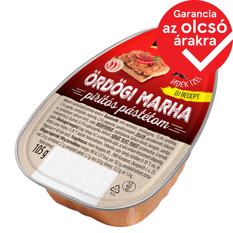 Hamé Ördögi Marha pirítós pástétom 105 g