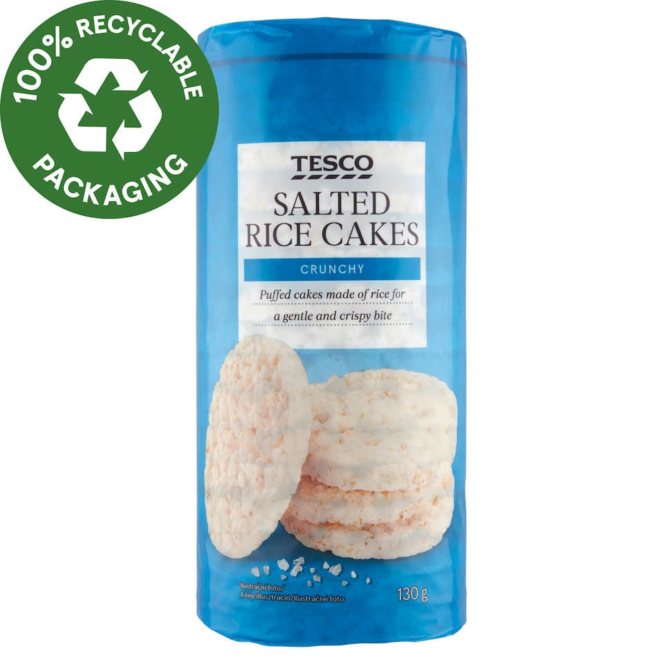 Tesco sós puffasztott rizsszelet 130 g