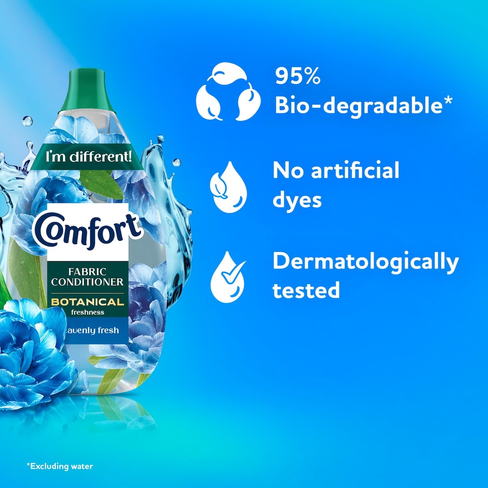 image 1 of Comfort Botanical Heavenly Fresh Fabric Conditioner 38 Wash 570ml