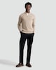 image 1 of F&F Cotton Rich Tailored Slim Fit Chino Trousers in Black