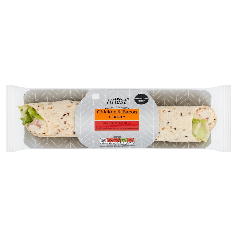 Tesco Finest Bistro Inspired Chicken & Bacon Caesar Wrap