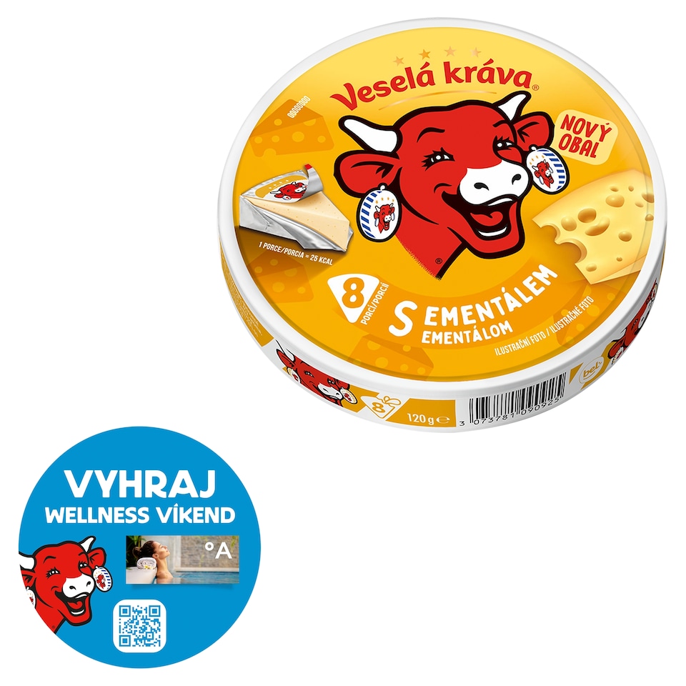 Veselá Kráva with Emmental 120g