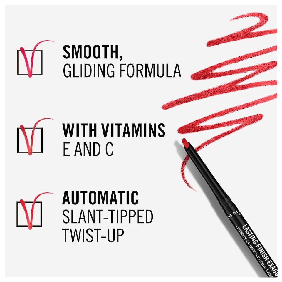 image 1 of Rimmel Lasting Finish Lip Liner Red Diva 0.35G