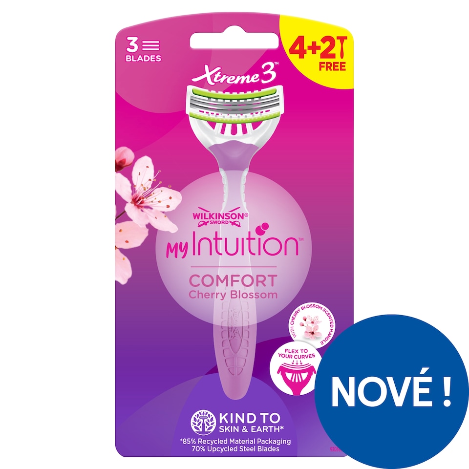 Wilkinson Sword My Intuition Cherry Blossom jednorázový holicí strojek