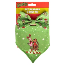 The Grinch Pet Bandana & Bowtie