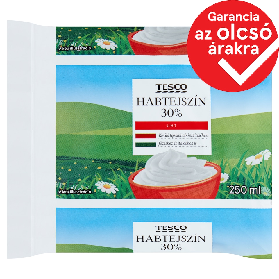 Tesco UHT habtejszín 30% 250 ml