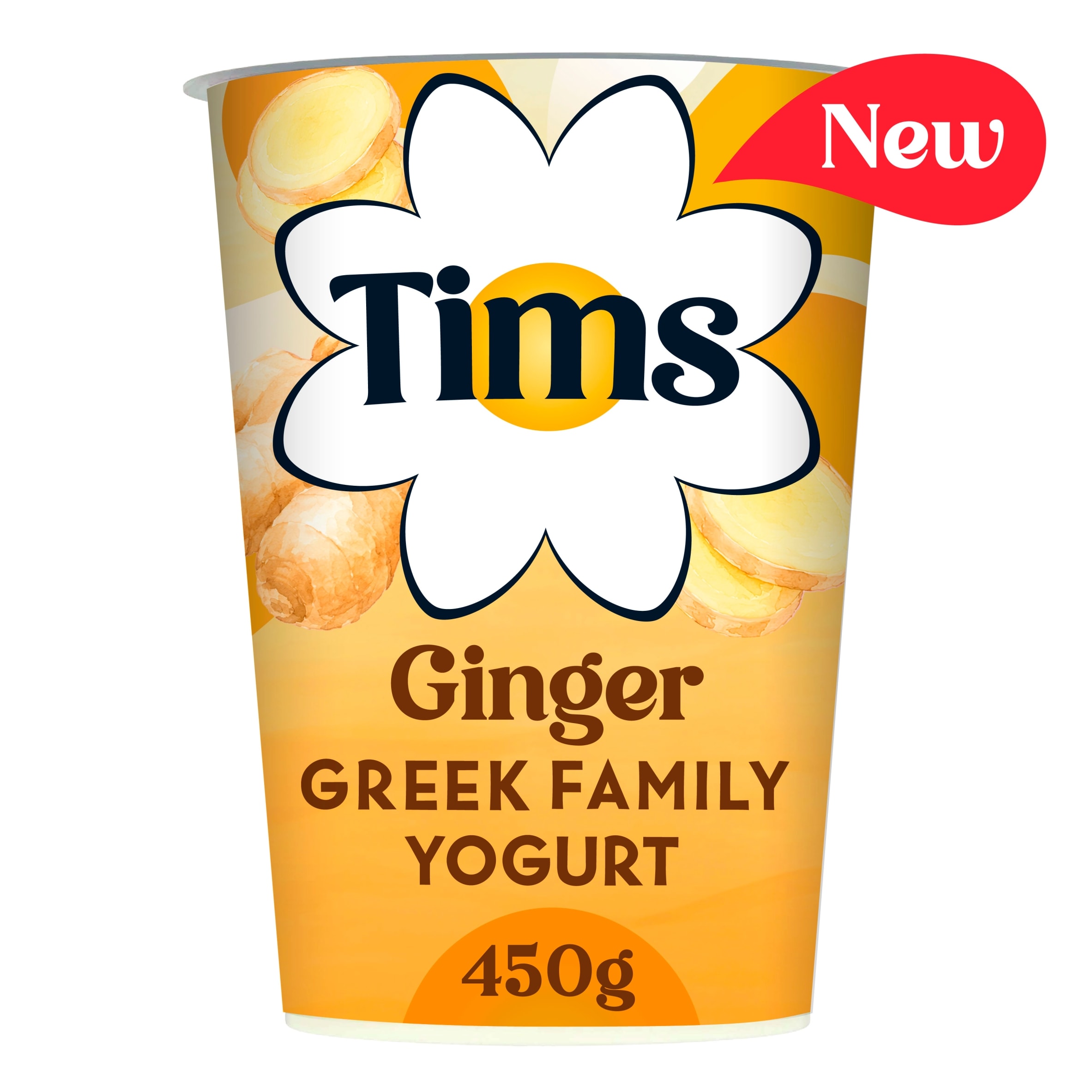 Tims Ginger Greek Family Yogurt 450g