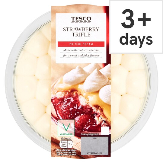 Tesco Strawberry Trifle 600G Tesco Groceries