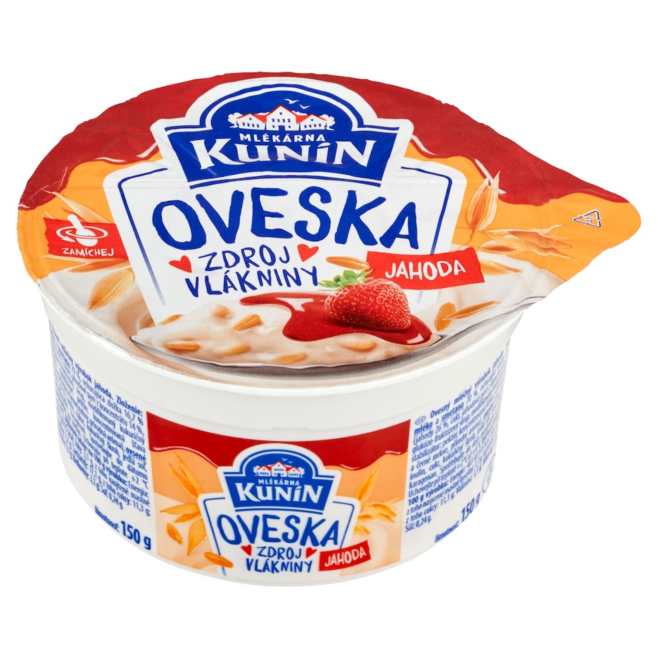 Mlékárna Kunín Oveska jahoda 150g