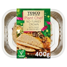Tesco Plant Chef No-Turkey Crown With Sage & Onion Melt 400g