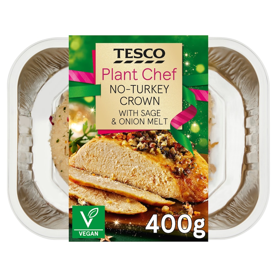 Tesco Plant Chef No-Turkey Crown With Sage & Onion Melt 400g