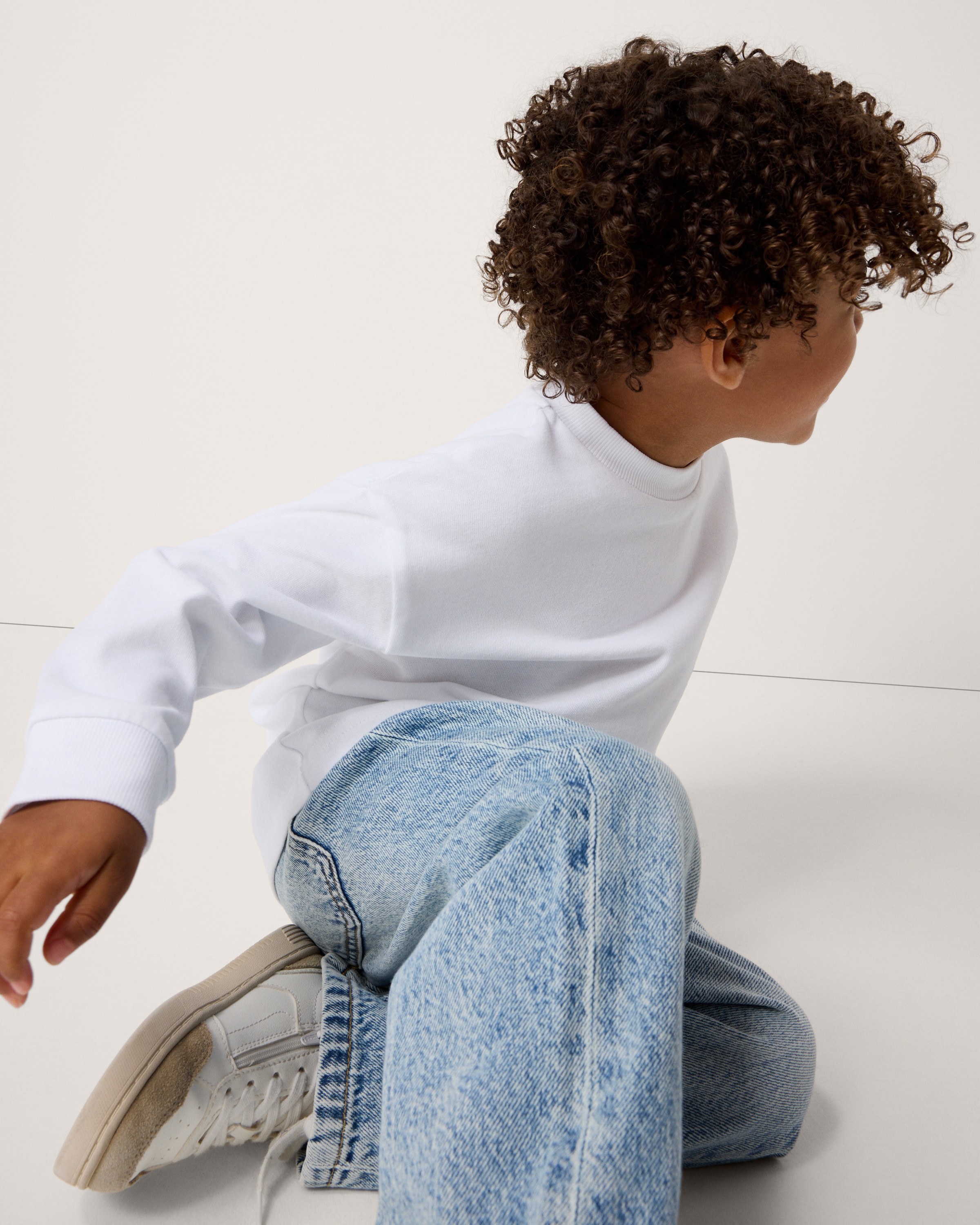 F&F Boys 3-Pack Pure Cotton Long Sleeved Tops in Blue