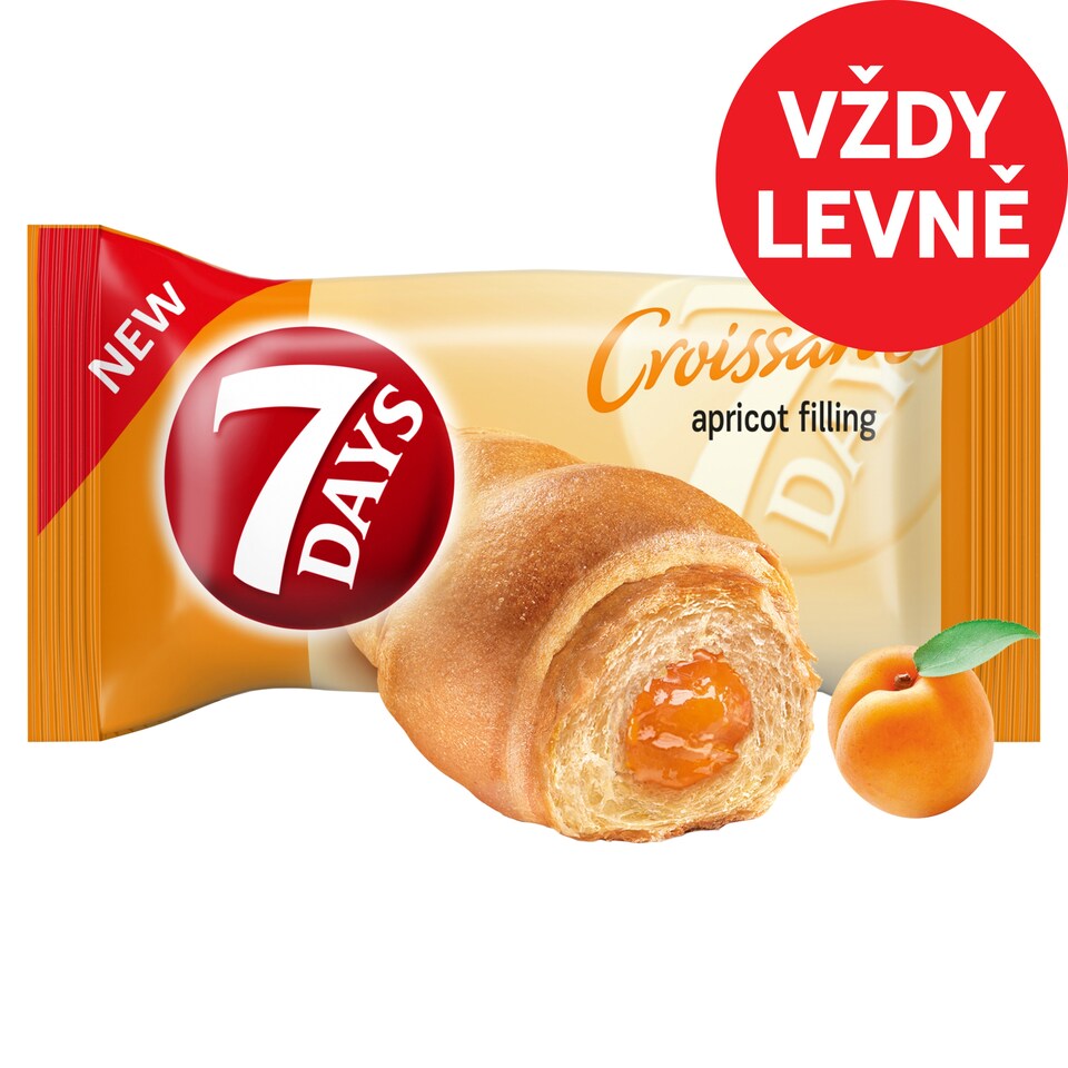 7 Days Croissant s meruňkovou náplní 60g