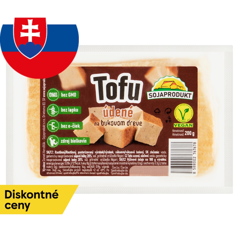 Sojaprodukt Tofu údené na bukovom dreve 200 g