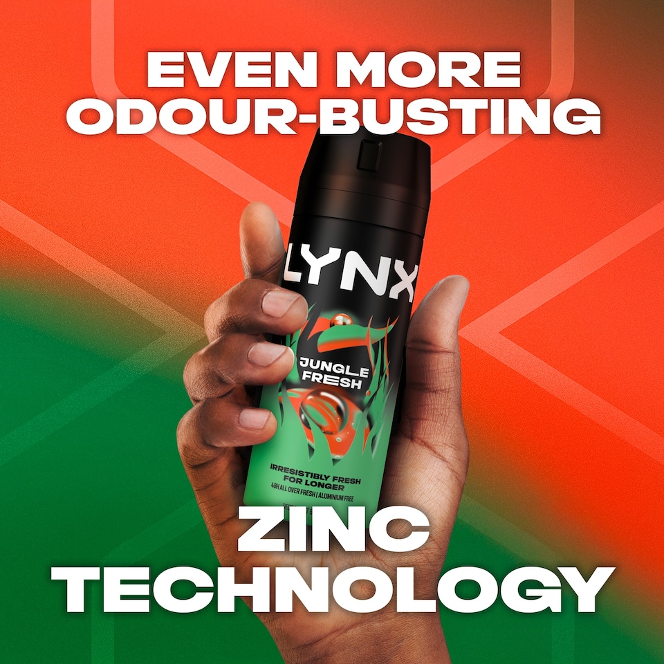 image 1 of Lynx Jungle Fresh Bodyspray & Bodywash Gift Set