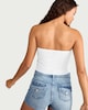 image 3 of OH ME OH MY Lace Textured Tie Bandeau Top in White