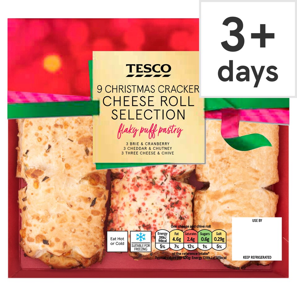 Tesco 9 Cheese Roll Selection Pack 270g Tesco Groceries