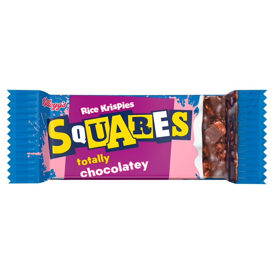 Kellogg's Rice Krispies Squares Cereal Bar Totally Chocolate Single 36g