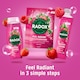 image 4 of Radox Strawberry Feel Radiant Bath Soak Bubble Bath 500ml