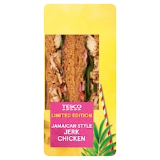 Tesco Jerk Chicken Jamaican Style Sandwich