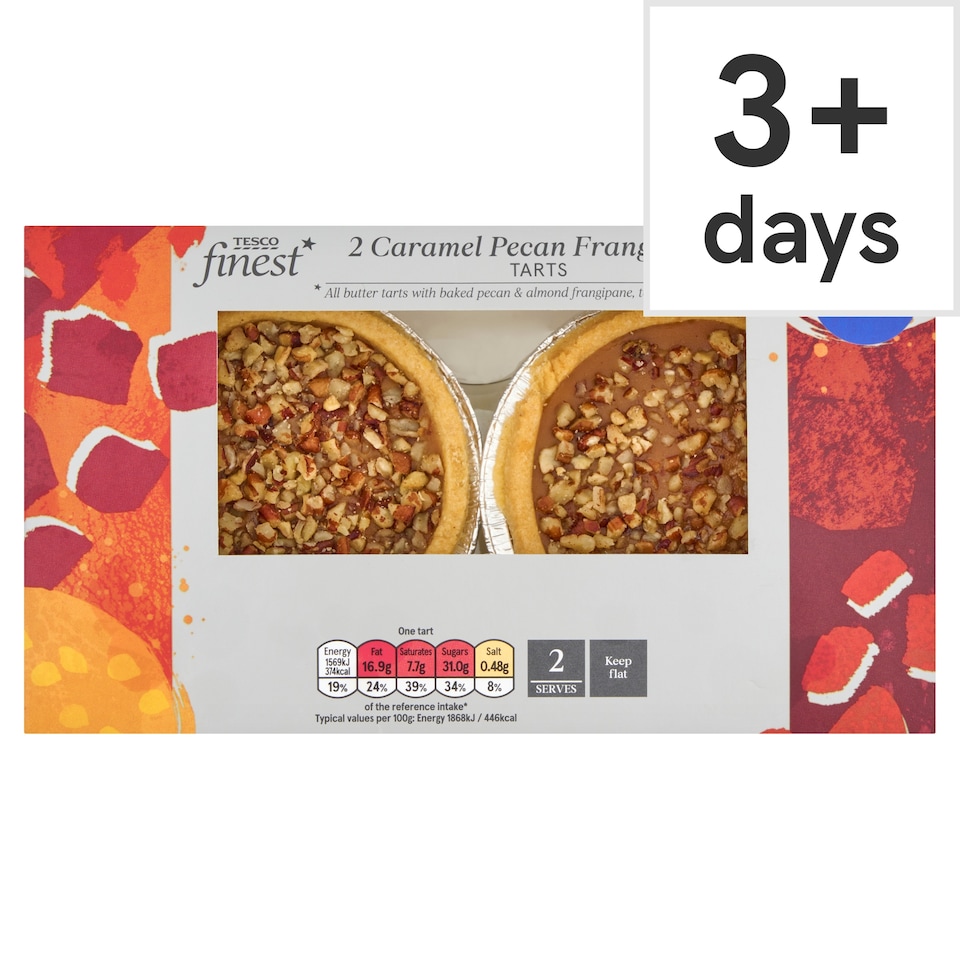 image 1 of Tesco Finest 2 Caramel & Pecan Tarts 