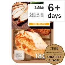 Tesco 2 Roast Cooked Chicken Breast Fillets 245 G
