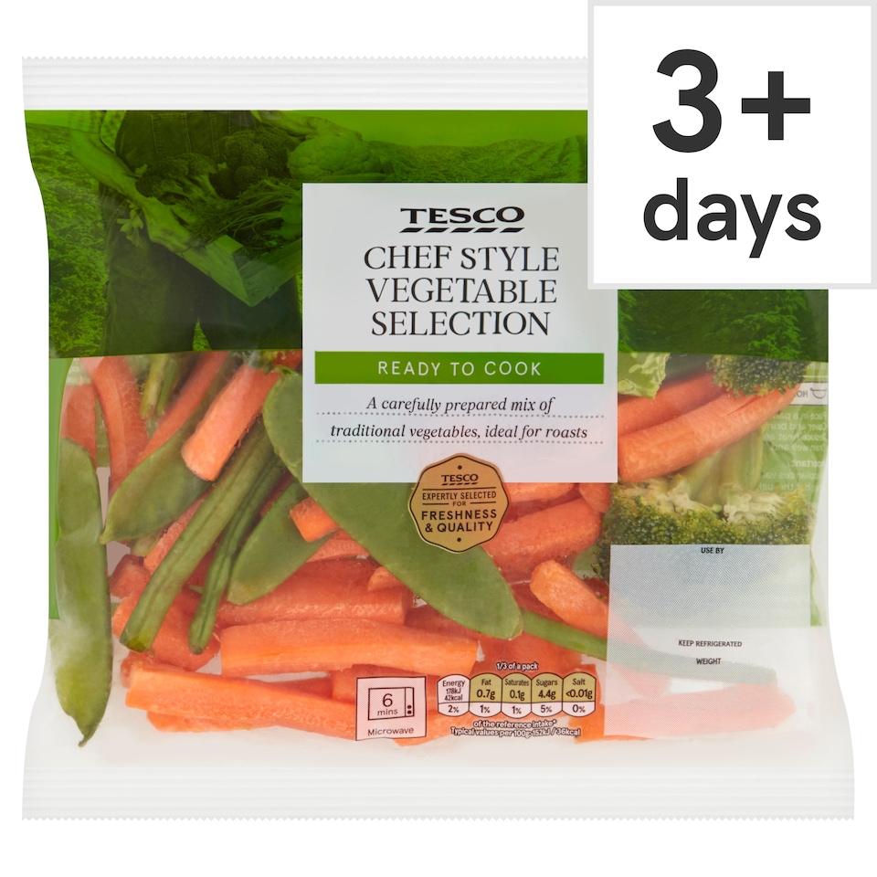 image 1 of Tesco Chef Vegetable Selection 350G