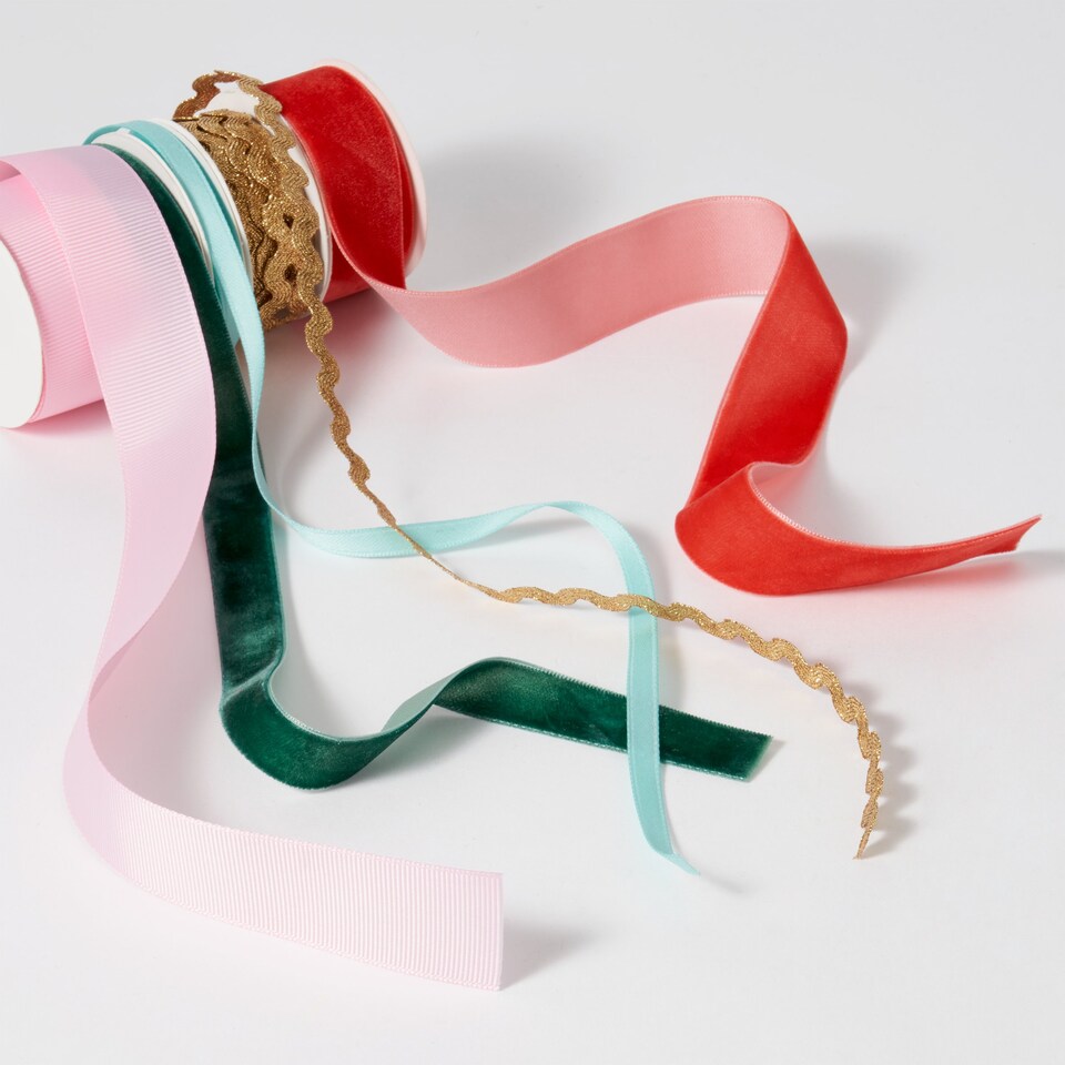 image 1 of Paperchase Christmas 5pk Ribbons 