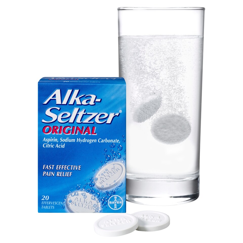 image 1 of Alka-Seltzer Original Soluble Tablets - Pain & Cold/Flu Relief with Aspirin 20s