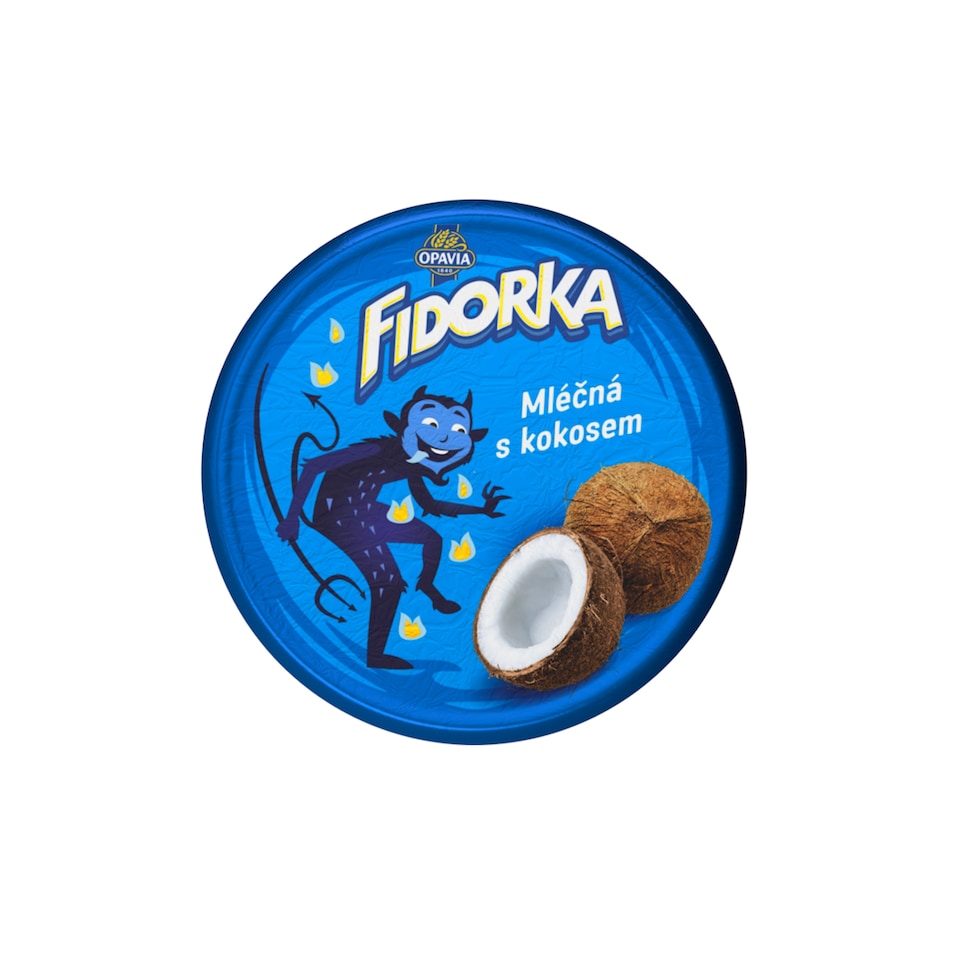image 1 of Opavia Fidorka Wafer with Coconut Filling Dipped in Milk Chocolate 30g