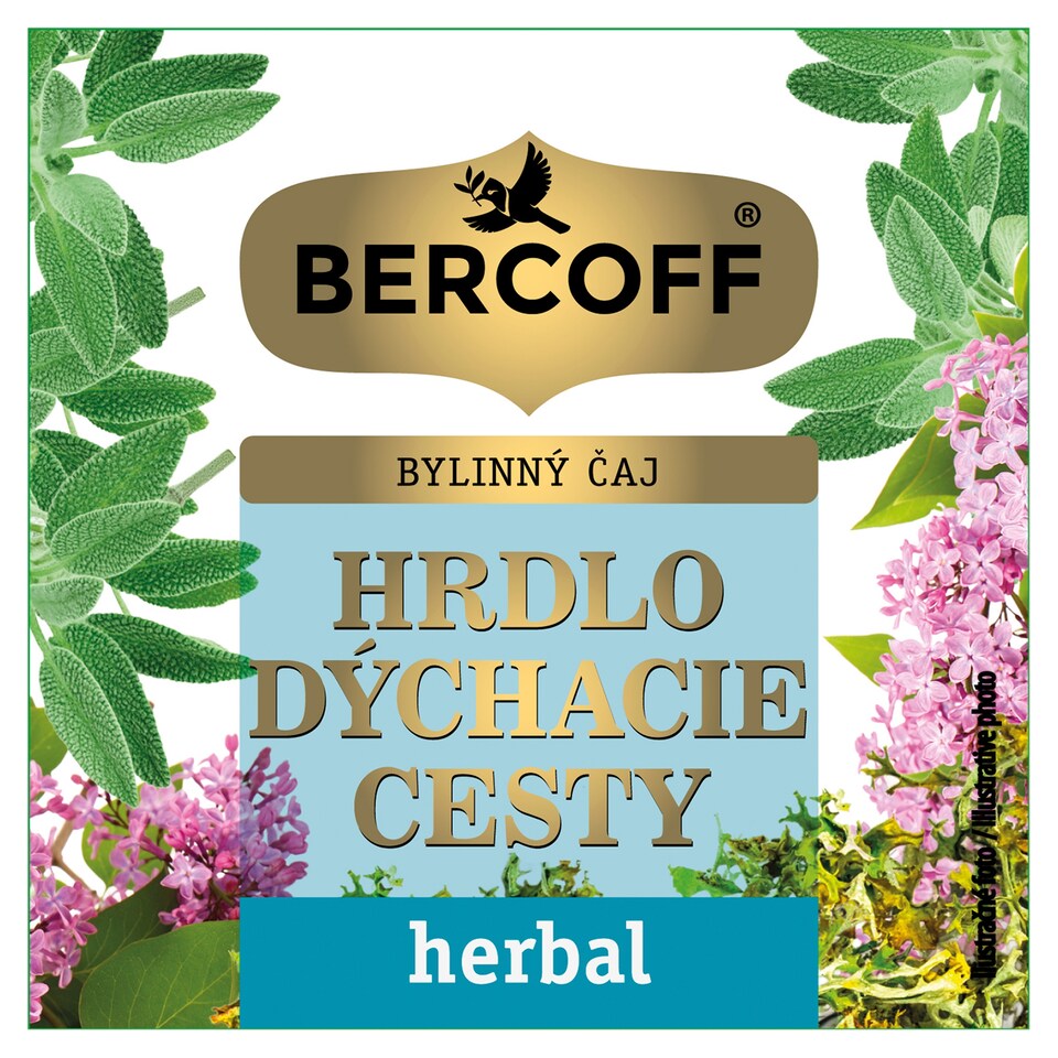 Bercoff Herbal Hrdlo dýchacie cesty bylinný čaj 10 x 1,5 g (15 g)
