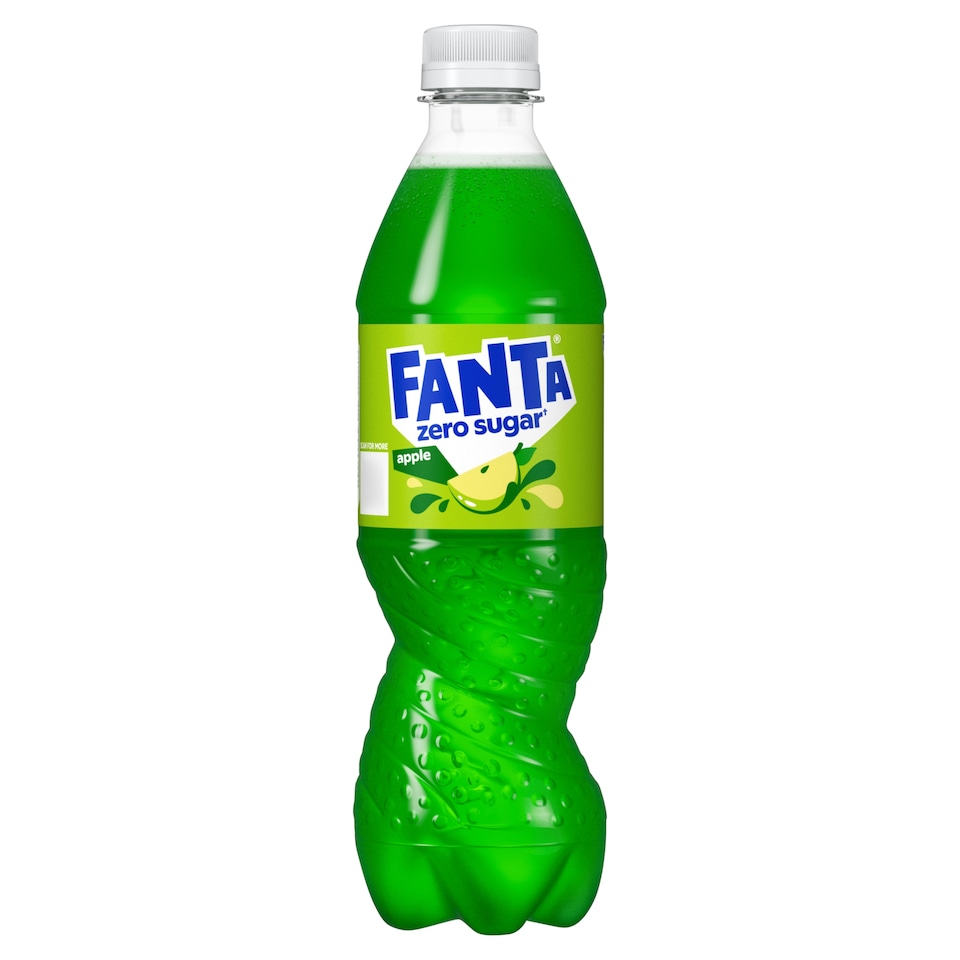  Fanta Zero Sugar Apple Soft Drink 500ml.