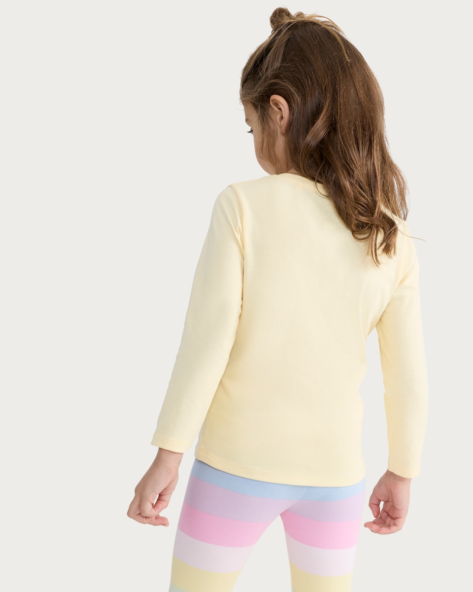 image 1 of F&F Girls 5-Pack Pure Cotton Printed Long Sleeved Tops in Multi Pink