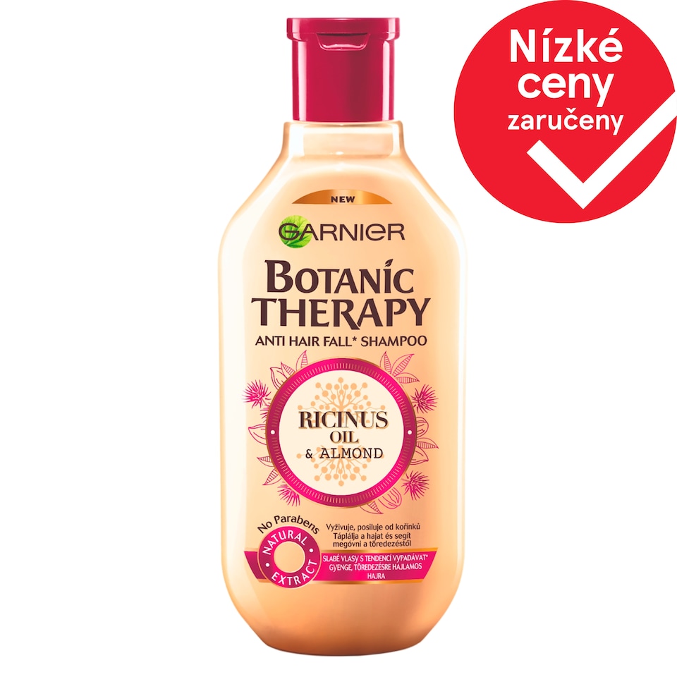 Garnier Botanic Therapy Ricinus oil & almond posilující šampon slabé vlasy 400 ml