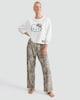 image 2 of Hello Kitty 2-Piece Leopard Print Fleece Pyjamas Set in Beige