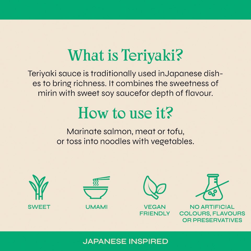 image 1 of Sosu Japanese Teriyaki Cooking Sauce 340Ml