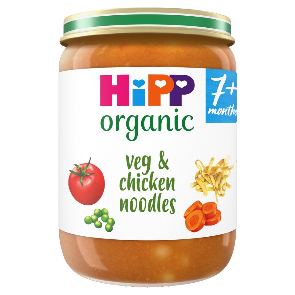 image 1 of Hipp 7 Month Organic Vegetable With Noodles & Chicken 190G Jar