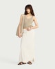 image 2 of The F&F Edit Metallic Knit Scoop Neck Vest in Gold