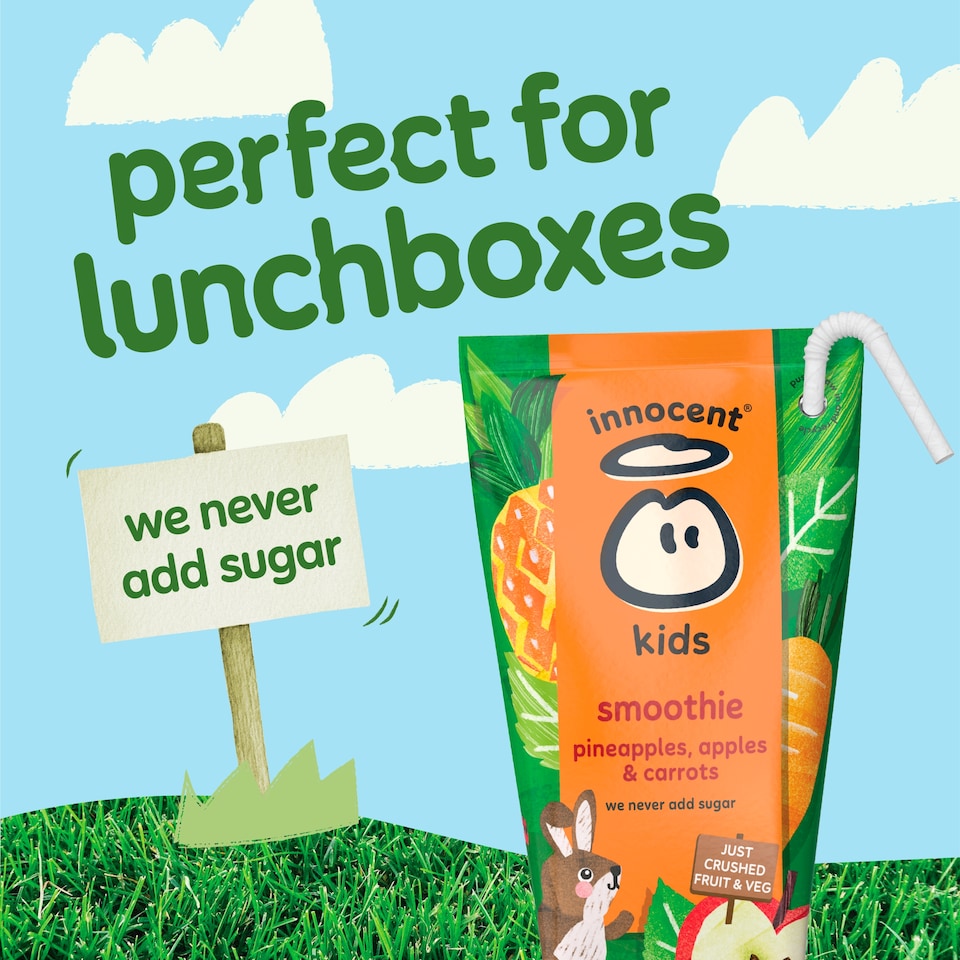 image 1 of innocent Kids Smoothies Pineapples, Apples & Carrots 4 x 150ml